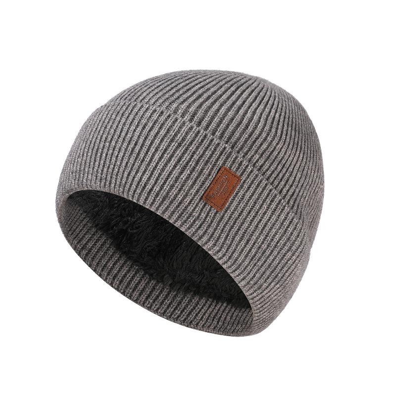 New Unisex Winter Hat Add Fleece Warm Cap Stylish Soft Beanie Hat For Men Women Outdoor Thicken Ski Sports Knitted Hat