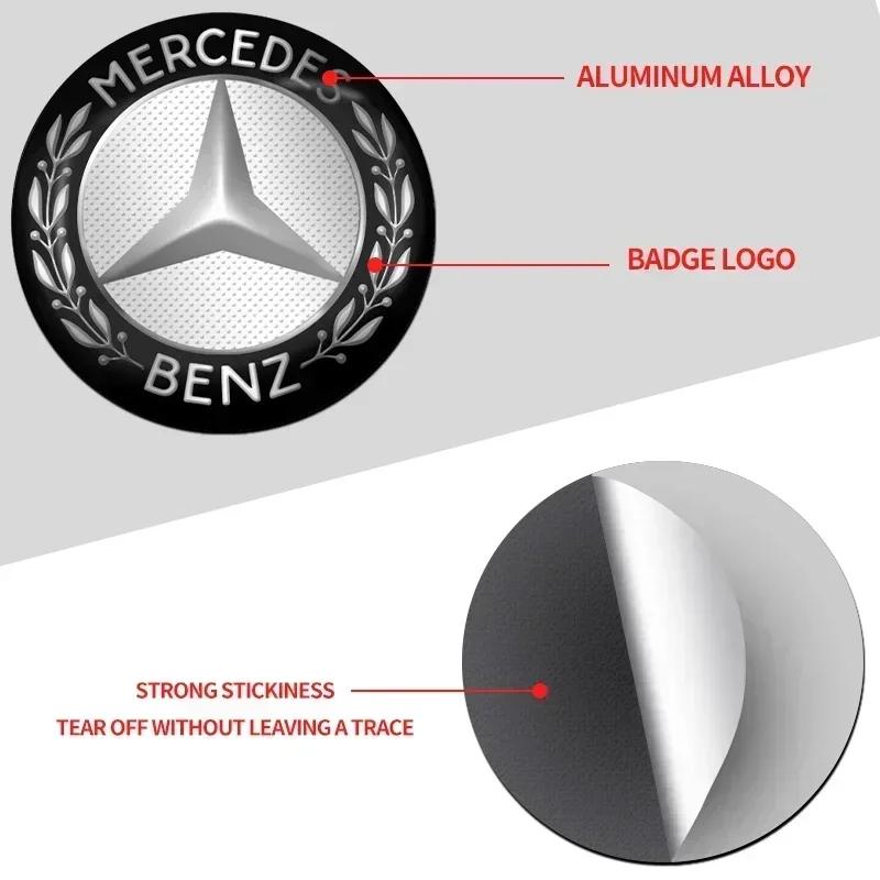 4Pcs 56mm Car Wheel Center Hub Caps Logo Sticker For Mercedes Benz W124 W140 W163 W202 W203 W204 W205 CLA CLK CLS GLA GLC EAT6