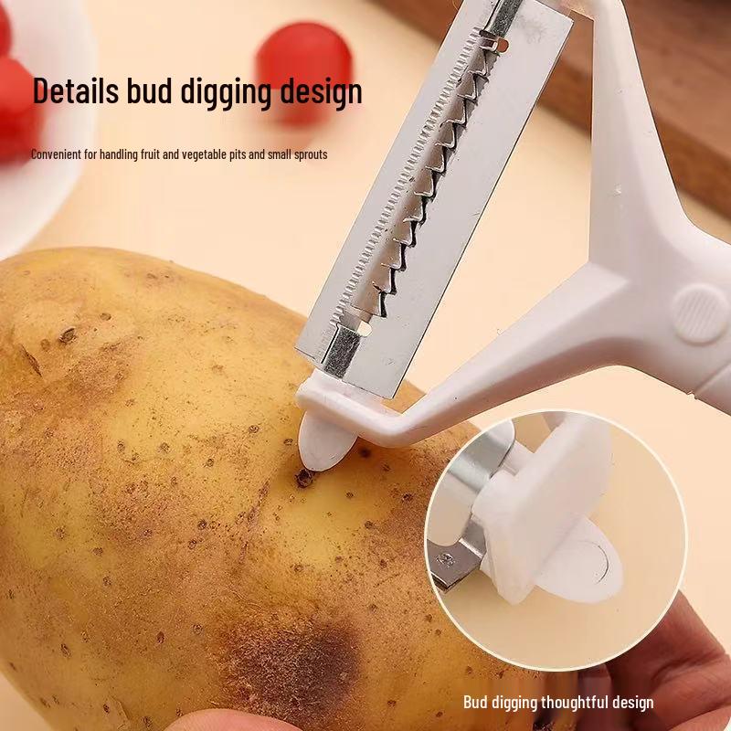 2-in-1 Multi-Purpose Peeler and Grater Knife for Fruits and Vegetables