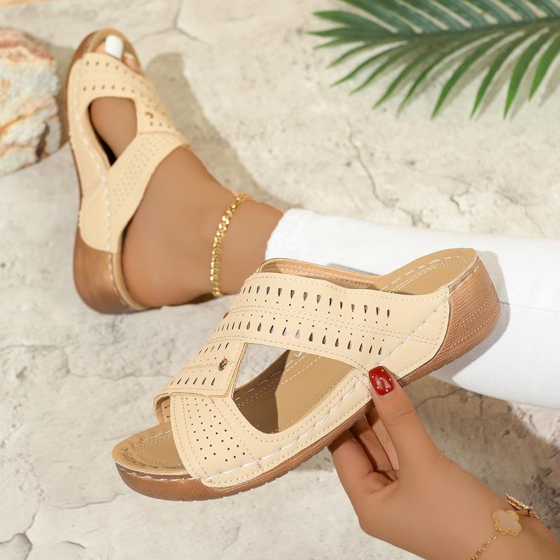 

Fashion 2025 Summer Shoes Sandals Outdoor Walking Shoes Retro Women s Shoes Beach Sandals Ladies Open Toe Footwear Sandal Women Female 36