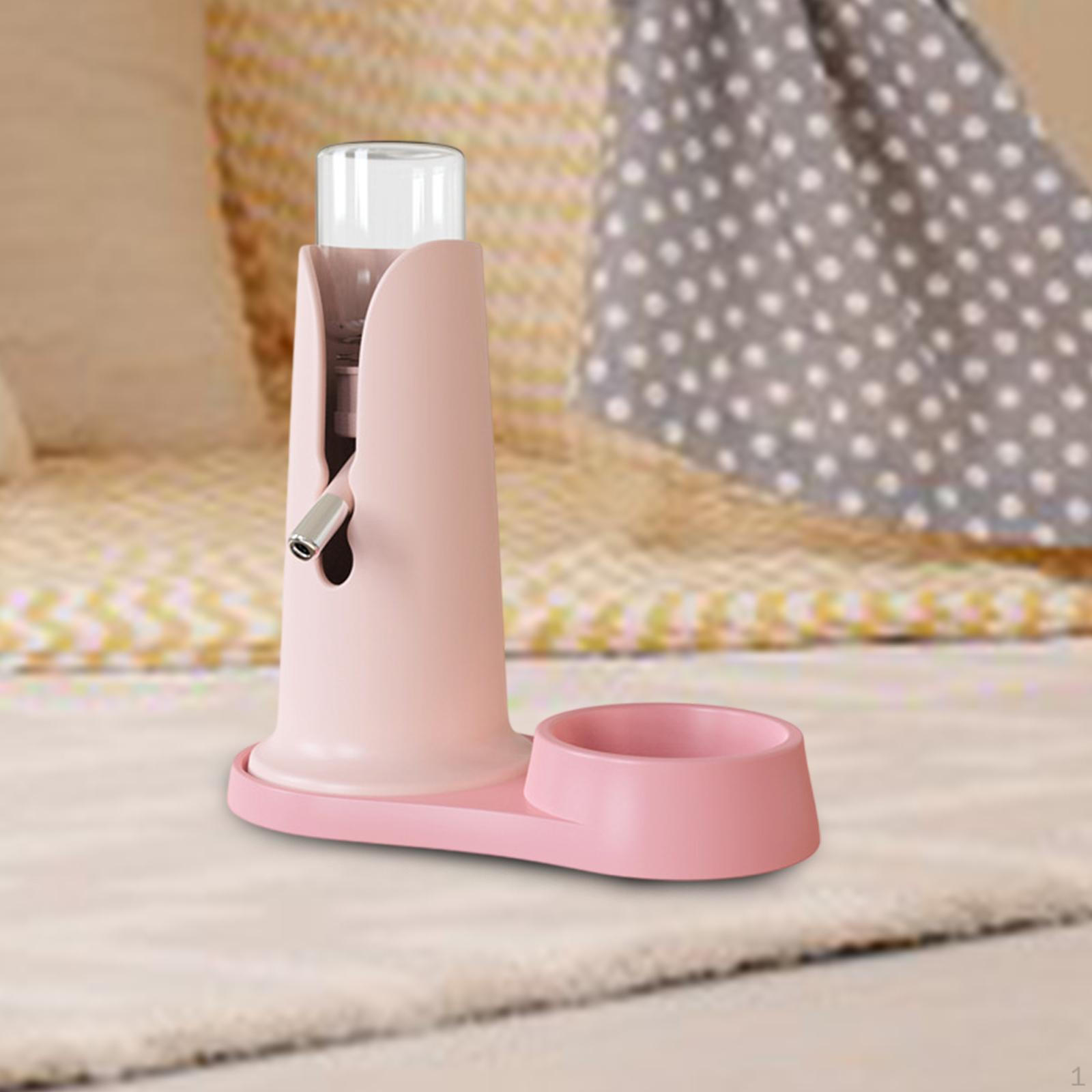 

Дозатор для чайника в клетку для хомяка, удобная гигиеническая бутылка для воды с подставкой для домашних животных, автоматическая розовый