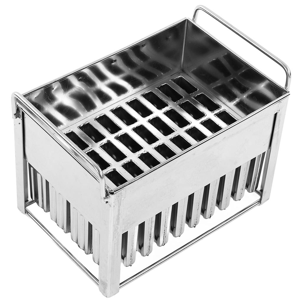 40 Bucăți Mașină de Forme pentru Pops de Gheață din Oțel Inoxidabil Formă pentru Înghețată din Oțel Inoxidabil pentru Făcut Înghețată