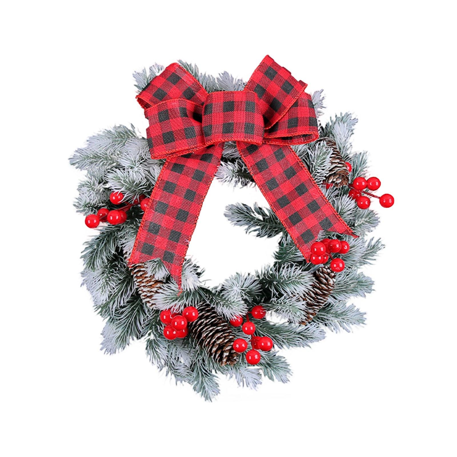 

Christmas Door Knocker - Christmas Door Knocker, Realistic Cedar Wreath, Suitable For Home Doors, Walls, Indoor And Outdoor Christmas Decorations. One Size