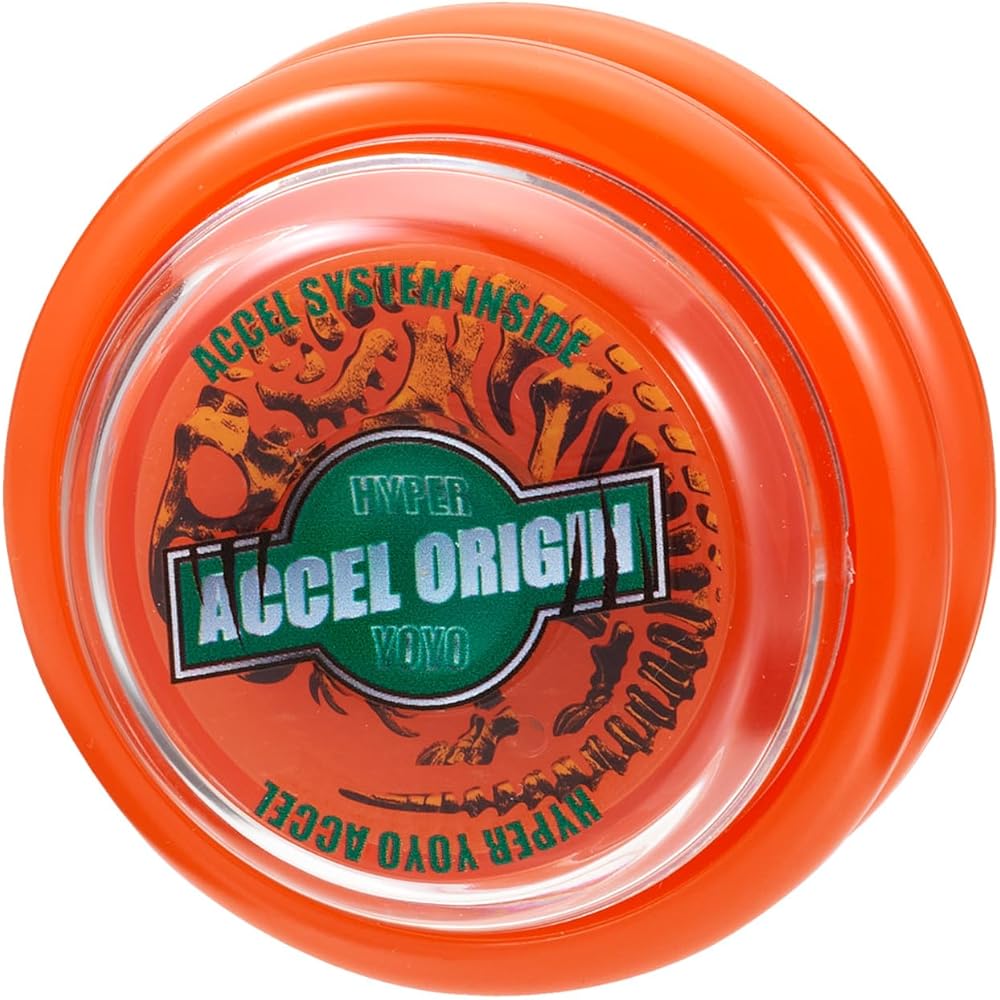 

Bandai Hyper Yo-Yo Accel Orange Dinosaur Design Toy with Durable String and Lightweight Body