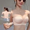 Push Up Strapless Bra for Women Sexy Underwear Wireless Bralette Thick Cup Brassiere Cross Beauty Back Bras Ladies Lingerie