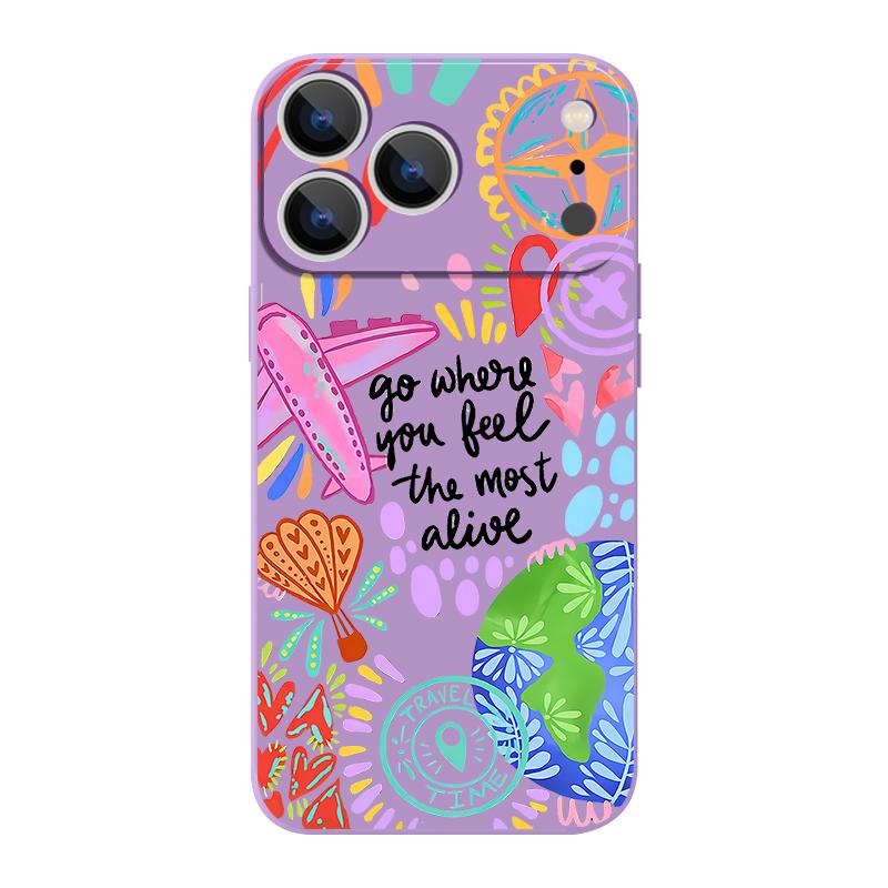 Cartoon Fire Balloon Pattern Case For iPhone 17 Pro Max Magnetic For Magsafe Silicone Cover For iPhone 16 Pro Max Funda iPhone 15 14 13 12 11 16E Air