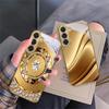 Golden horse sculpture For Samsung Galaxy S26 S20 FE S21 S22 S23 Plus S24 Ultra S25Ultra S21+  S22Plus Golden glass phone case