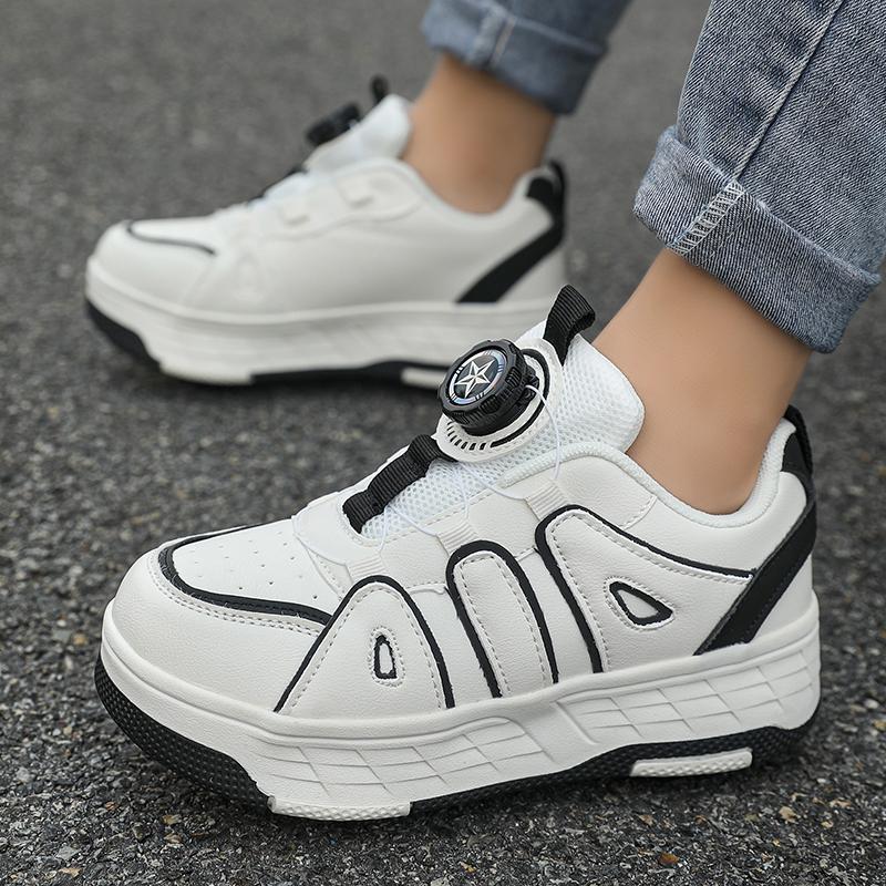 29-40 Kinder Vierrad-Sneaker Rollschuhlaufen Abnehmbare Studenten-Schlittschuhe Sportschuhe Mädchen Skate-Schuhe