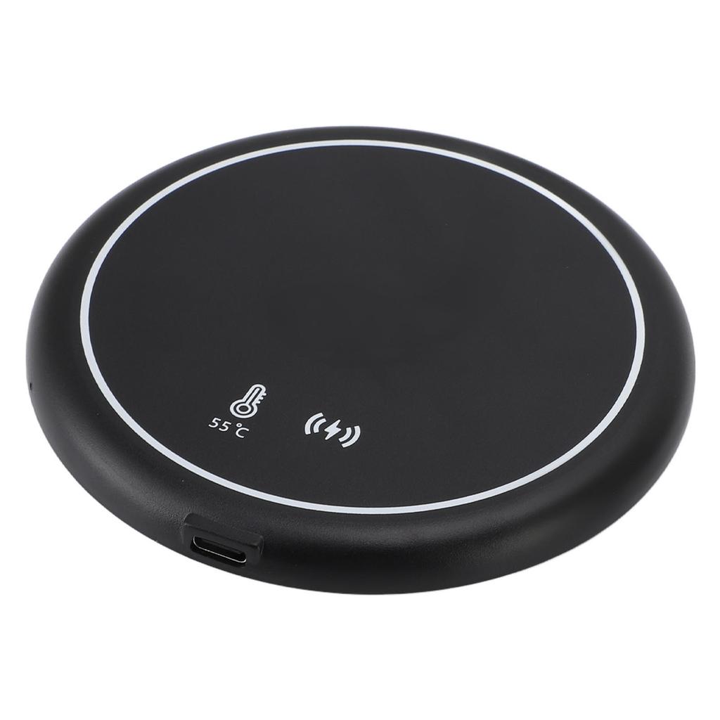 Cup Warmer Constant Temperature Heating Mug Warmer with Wireless Charger Mirror for Home Travel