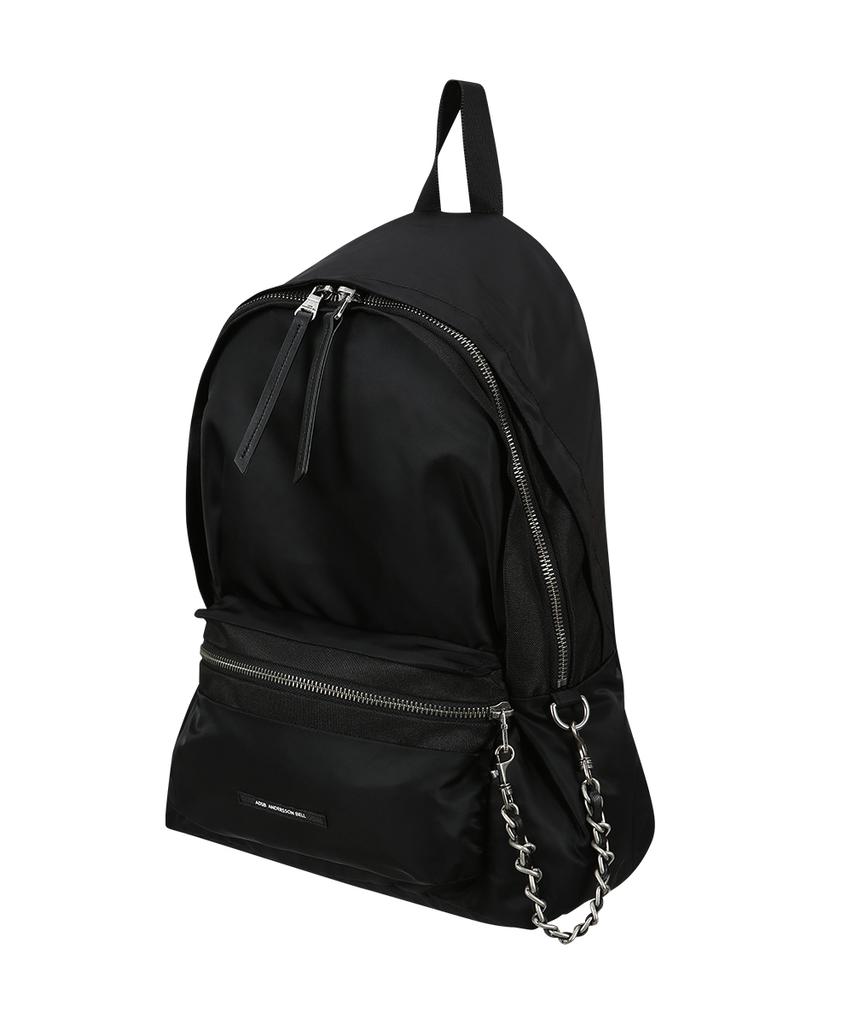 Adsb Andersson Bell Unisex Urban Nylon Chain Backpack Aaa561U(Black)