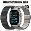 Magnetic Titanium Band for Apple Watch Ultra 2/1 49mm 10 46mm 9 8 7 45mm Luxury Men Correa Bracelet For Iwatch SE 6 5 44mm Strap