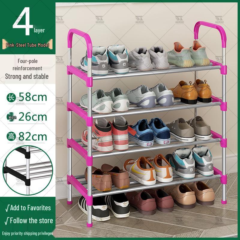 Slim Multi-Tier Shoe Rack for Entryway or Dorm