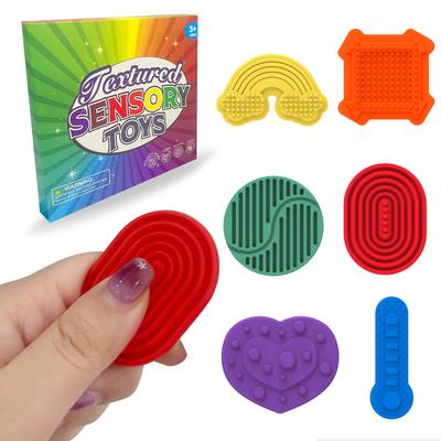 Children's Sensory Stone Fidget Toy - Soft Silicone Worry Stone for Decompression