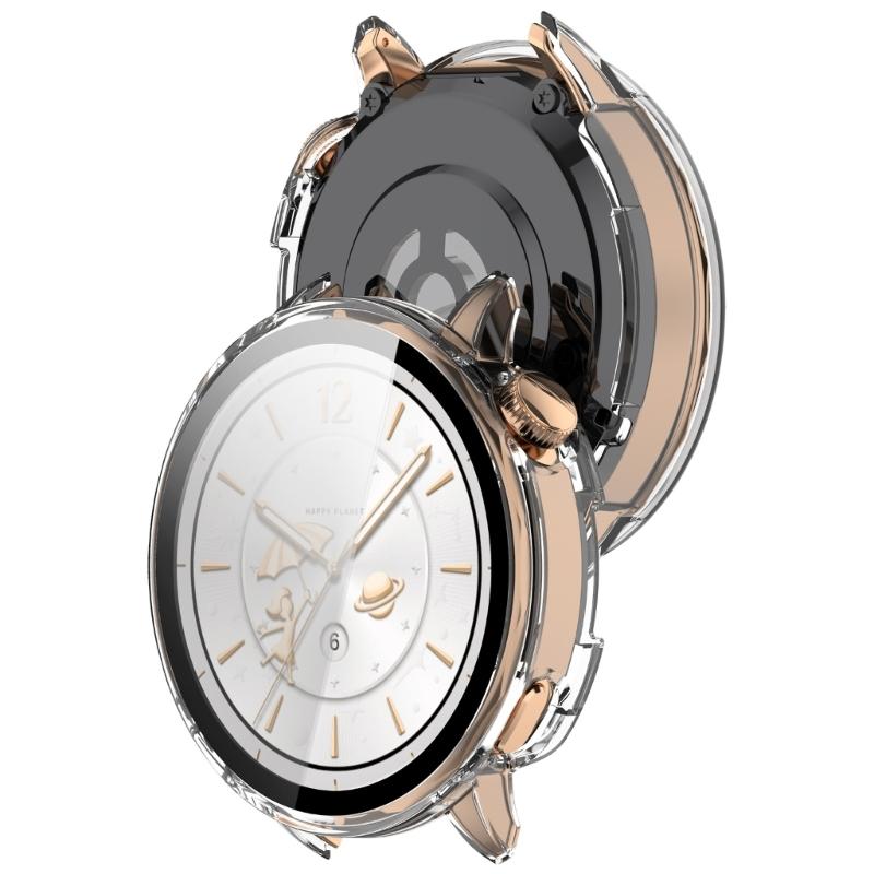 Upgrades PC Glass Mixed  Protective Cover with Full Edges  Defense & Precise Button Cutout Suitable for Watch X2 Mini