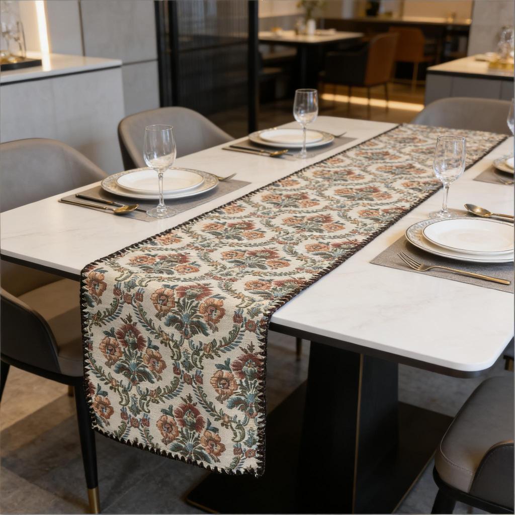 Cotton Linen Nordic Modern Home Decoration Durable Table Runner for Dining Table TV Cabinet Table Table Runner