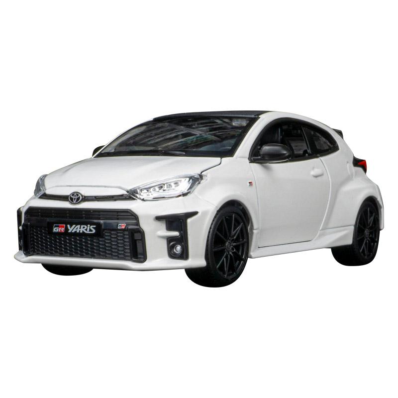 

Maisto 1/24 GR Toyota Yaris Alloy Car Model Diecasts Metal Vehicles Car Model High Simulation Miniature Scale Childrens Toy Gift білий