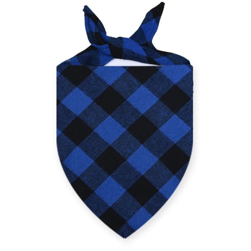 Dog Bandanas Large Pet Scarf Bandana For Dog Cotton Plaid Washable Bow Tie Collar Cat Puppy Triangular Scarf Bib Dog Accessories