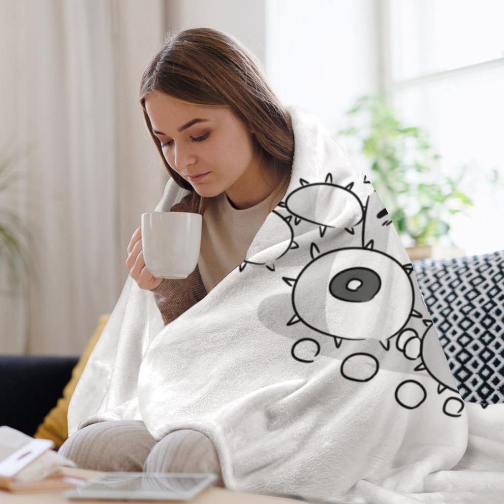 Kostka a Blixer Přehoz na postel Flanelová tkanina Vtipný dárek Velké deky