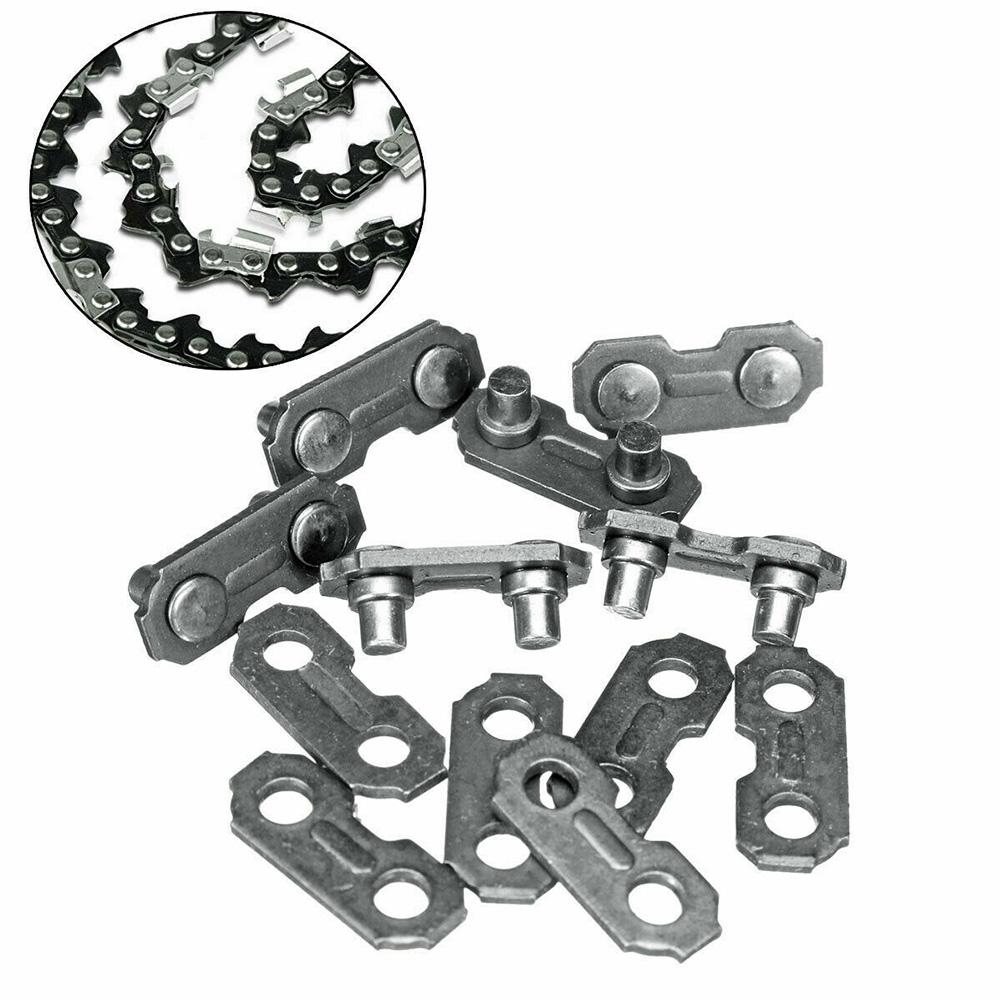 6pcs Chainsaw Chain Joiner Links for 3/8 0 063 Chainsaw Chain Replacement Metal Parts Accessories for Chain Saw Repair