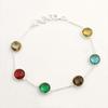 Lemon Topaz, Blue Topaz, Smokey Quartz, Green Amethyst Silver Bracelet 925 Sterling Silver Jewelry