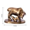 Kamdhenu Cow and Calf Sculpture Brass Showpiece