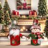 2pcs Christmas High-end Candy Box Gift Jar Christmas Eve Decoration Apple Box Santa Claus Snowman Apple Jar