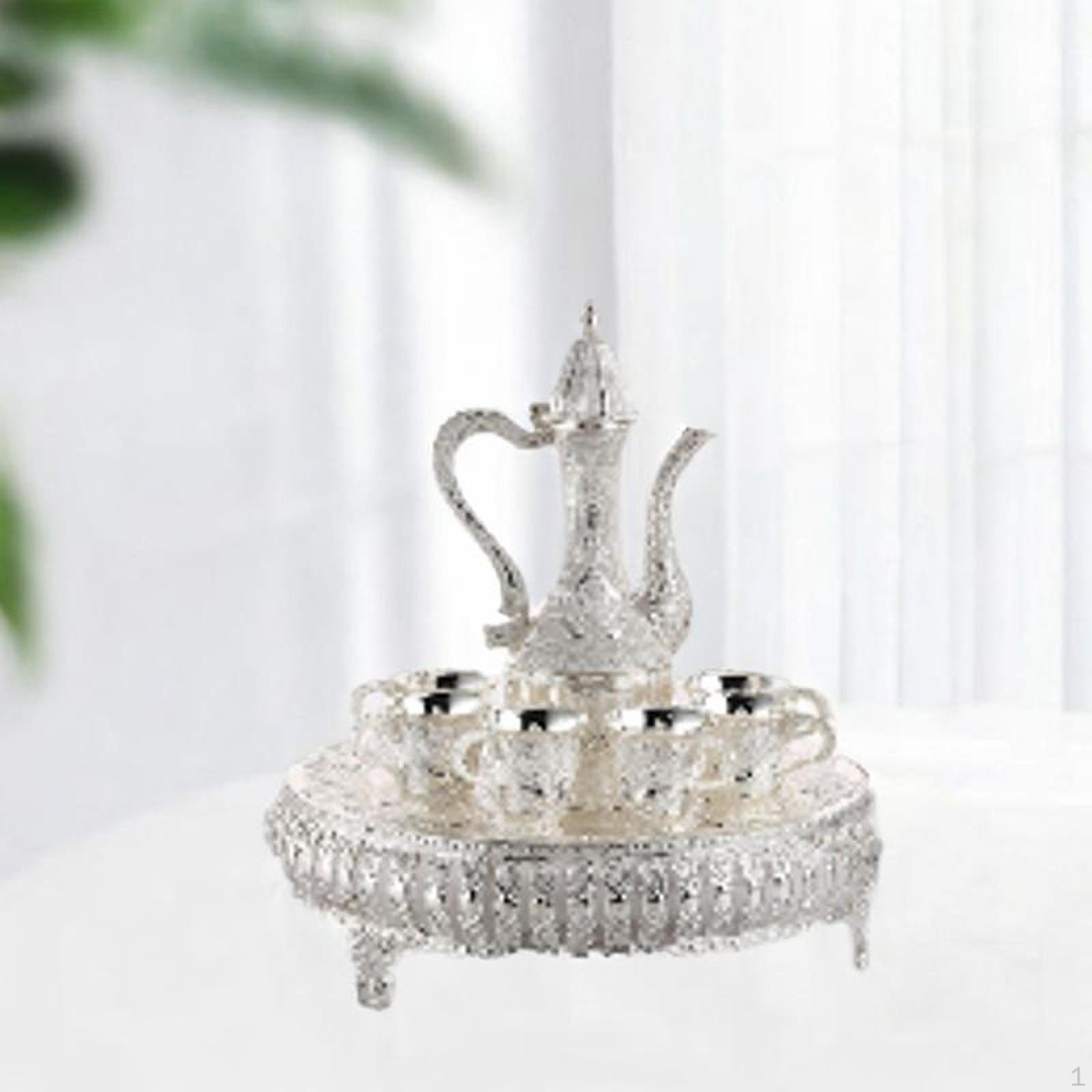 

Европейские наборы для вина Винтажный кофейный сервиз Посуда для напитков Художественные промыслы Турецкая чашка для чая Argent