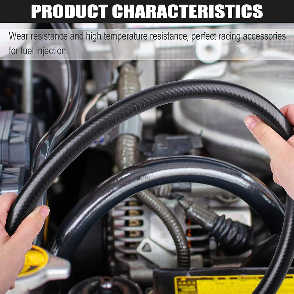 1/4 Inch (6Mm) ID Fuel Line Hose 20FT NBR Rubber Push Lock Hose High Pressure 300PSI For Automotive Fuel Systems Engines…