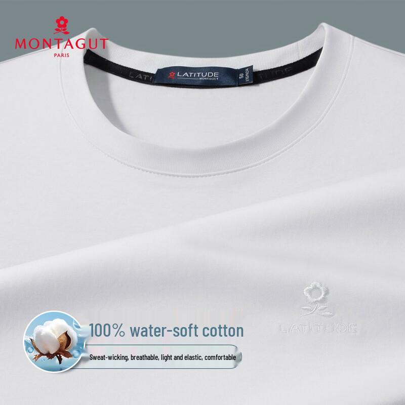 MONTAGUT Men s Summer Long-Staple Cotton T-Shirt 56