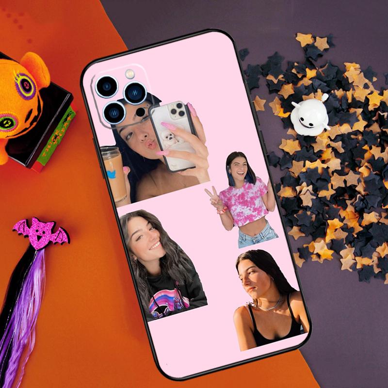 

Charli Damelio Donut Bumper Case For iPhone 16 15 14 Pro Max 11 12 13 Pro Max Mini XR 16e 16 15 Plus Phone Cover iPhone 15Pro MAX
