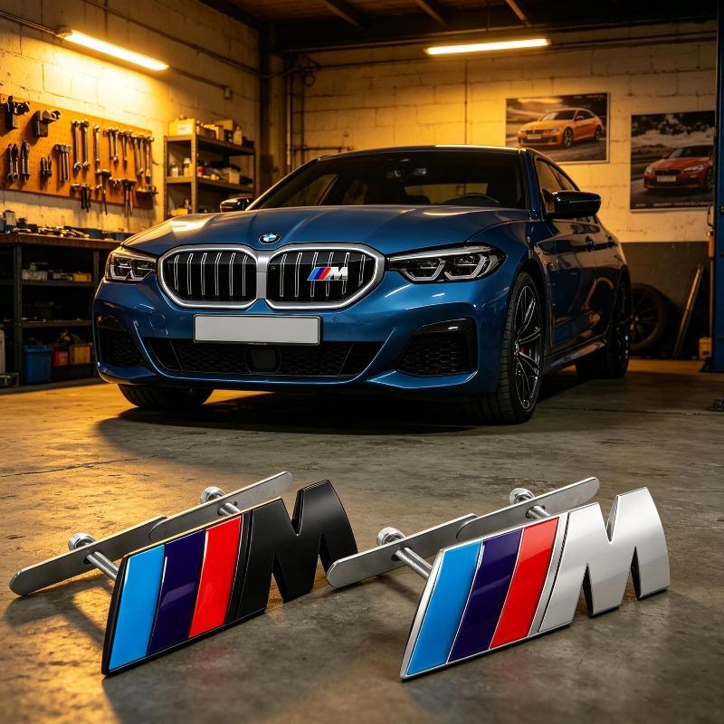 Kovové emblémy na blatník auta, odznak na zadní kufr, dekorativní samolepka, odznak na mřížku chladiče auta pro BMW M8 M7 M6 M5 M4 M3 M2 M1 F30 F10 F15 E30 E46 E90