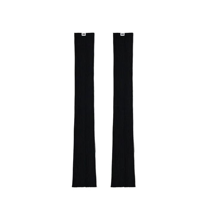 Sheer Rib Leg Warmer Black
