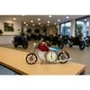 Handcrafted Motorcycle Design Metal Table Clock, Vintage Bike Shape Hand-Painted Iron Desk Clock
