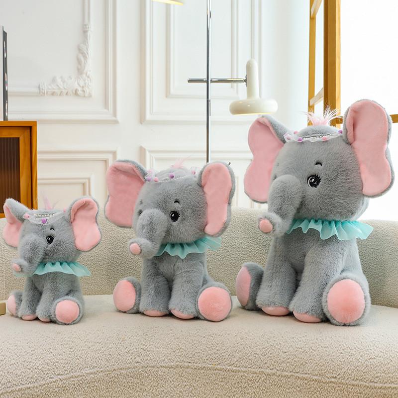 Cute Cartoon Elephant Animal Plush Toy Decoration Ornament For Lovers Gift