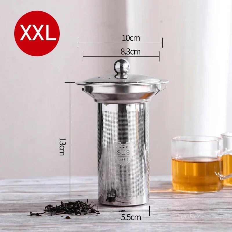 New Reusable Stainless Steel Tea Strainer Mesh Infuser Basket Loose Tea Leaf Infusers Herb Filter for Mug Teapot Teaware S/M/L