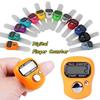 Random Color Finger Counter Ring 5 Digital LED Electronic Handheld Tally Counter Clicker Counter with Islamic Tasbih Bead