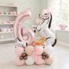 35pcs Horse Farm Party Themed Balloon Kit with 32inch Large Pink Number Baloons Western Cowgirl 1-9 Years Birthday Party Supplie