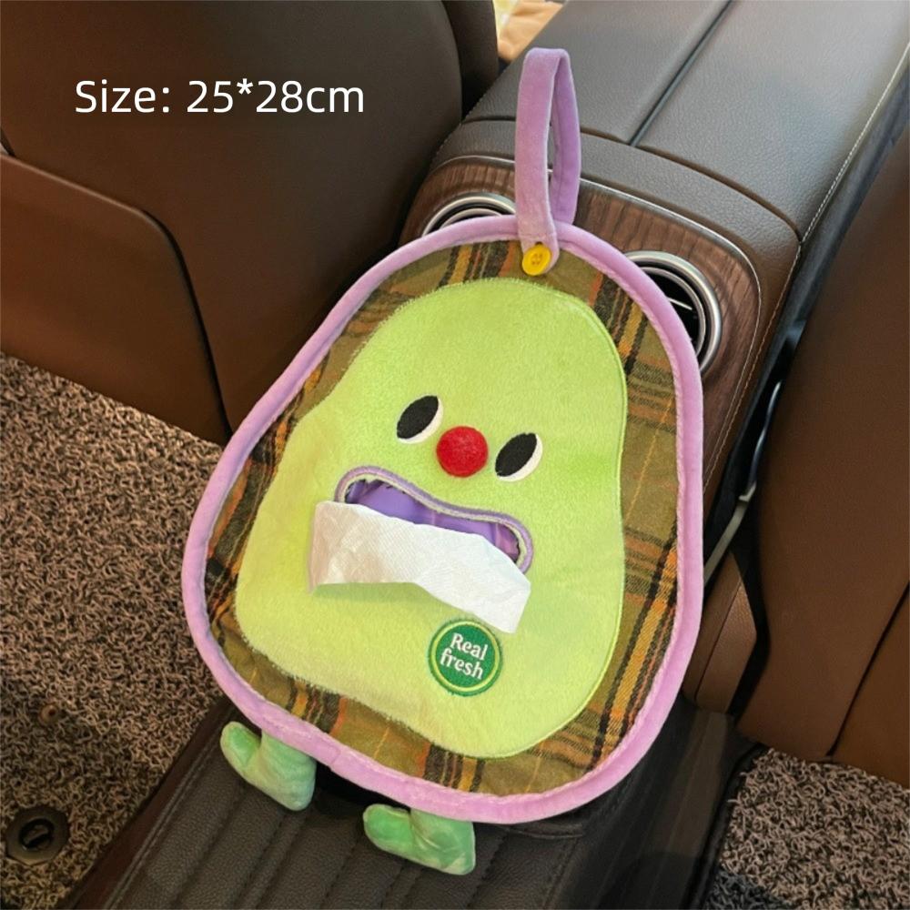 

Автомобильные коробки для салфеток большой вместимости, сумки для мелочей в форме фруктов, украшение салона автомобиля B