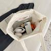 New Women Simple Shoulder Bag Large Capacity Tote Bag for Commuting and School Comfortable and Versatile Texture Storage Bags