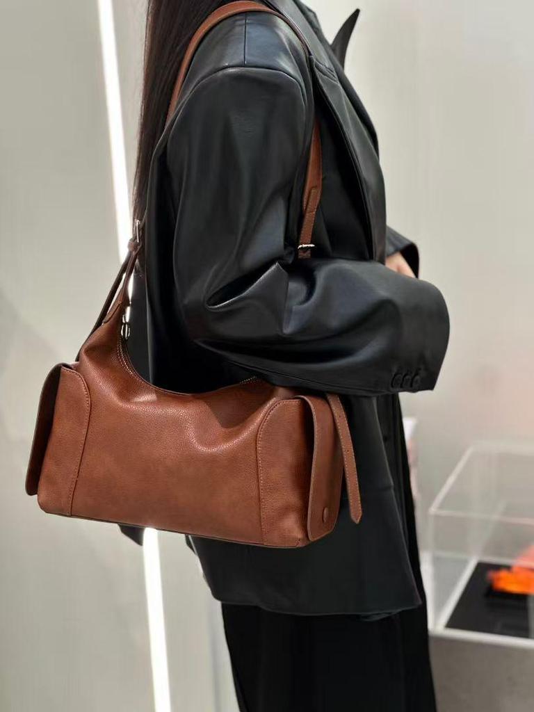 2025 Korean Style Women's Large Capacity Genuine Leather Crossbody Bag
