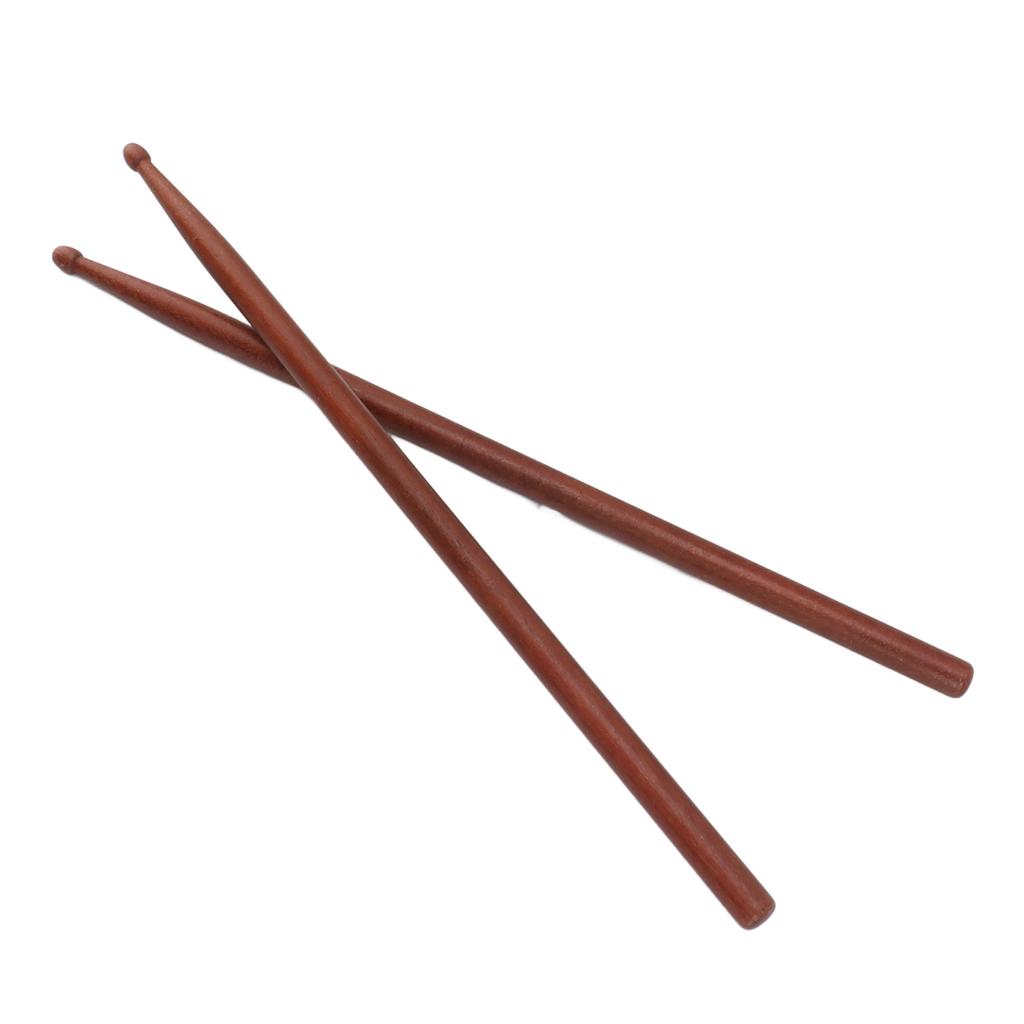 1 Pair Drum Stick Professional Durable Log Color Padauk Drum Sticks Set for Tambourine 7a
