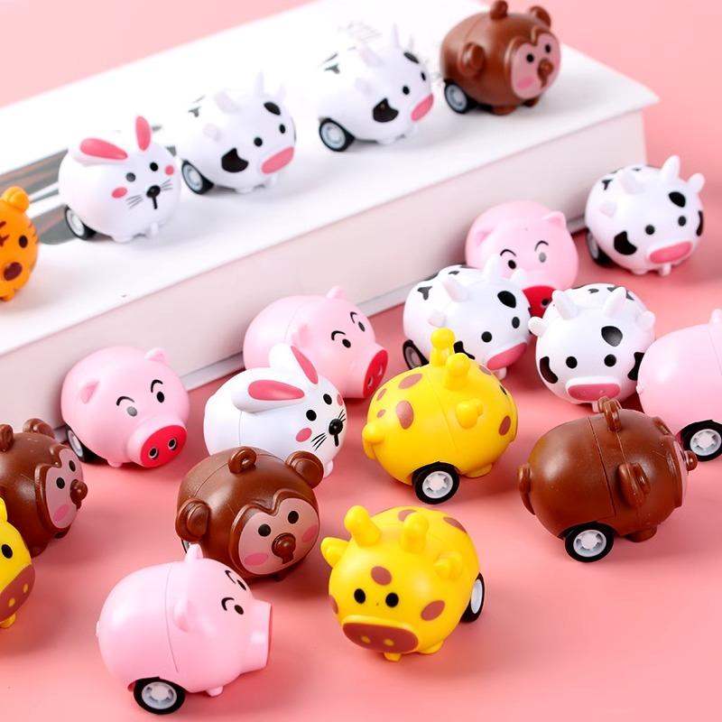 10 bucăți jucării cu mașină pentru copii, animale drăguțe din desene animate, petrecere de aniversare, consumabile pentru băieți, cadouri cu premii pentru studenți