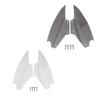 1 Pair Motorcycle Upper Fairing Air Deflectors Wind Side Shield Cover