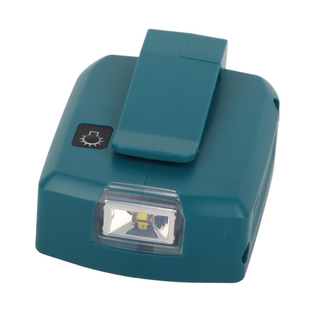 Duální USB LED světelný adaptér Lithium-iontová baterie Zdroj napájení Nabíječka Měnič 14.4?20V Vstup