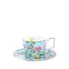 Shangqi Floral Bone China Coffee Cup and Saucer Set