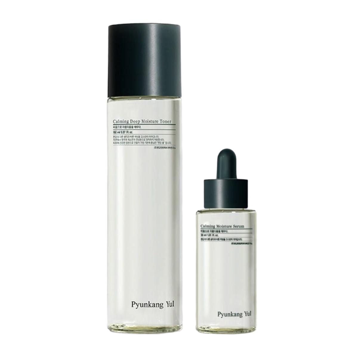 Pyunkang Yul Calming Skincare Duo Set (Soothing Toner 150ml + Moisture Serum 30ml)