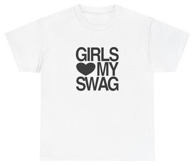 Le Ragazze Amano Il Mio Swag T-shirt Divertente Sarcastica Ironica Buffa Meme Gen Z Scherzo Regalo Maglietta