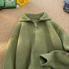 Half-zip Turtleneck Pullover Men's Autumn Lazy Style Top Versatile Couple Thickened Sweater