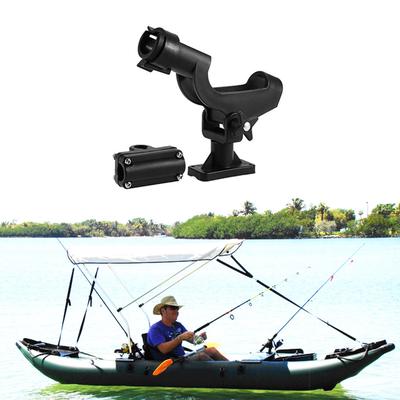 Pour Kayak Bateau Canne À Pêche Rod Holder Tackle Kit Réglable 1PC Side Rail Mount