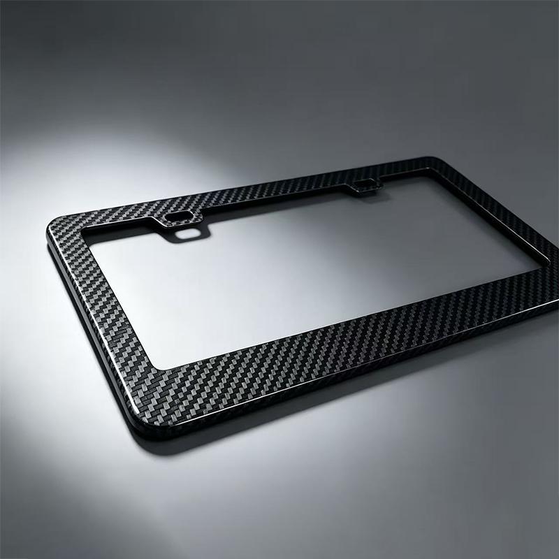 2 Pcs Stainless Universal US Model License Plate Frame Steel Front And Rear Metal Car License Plate Frame Label Cover Screw Cap License Plate Covers